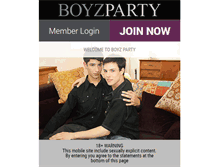 Tablet Screenshot of boyzparty.com